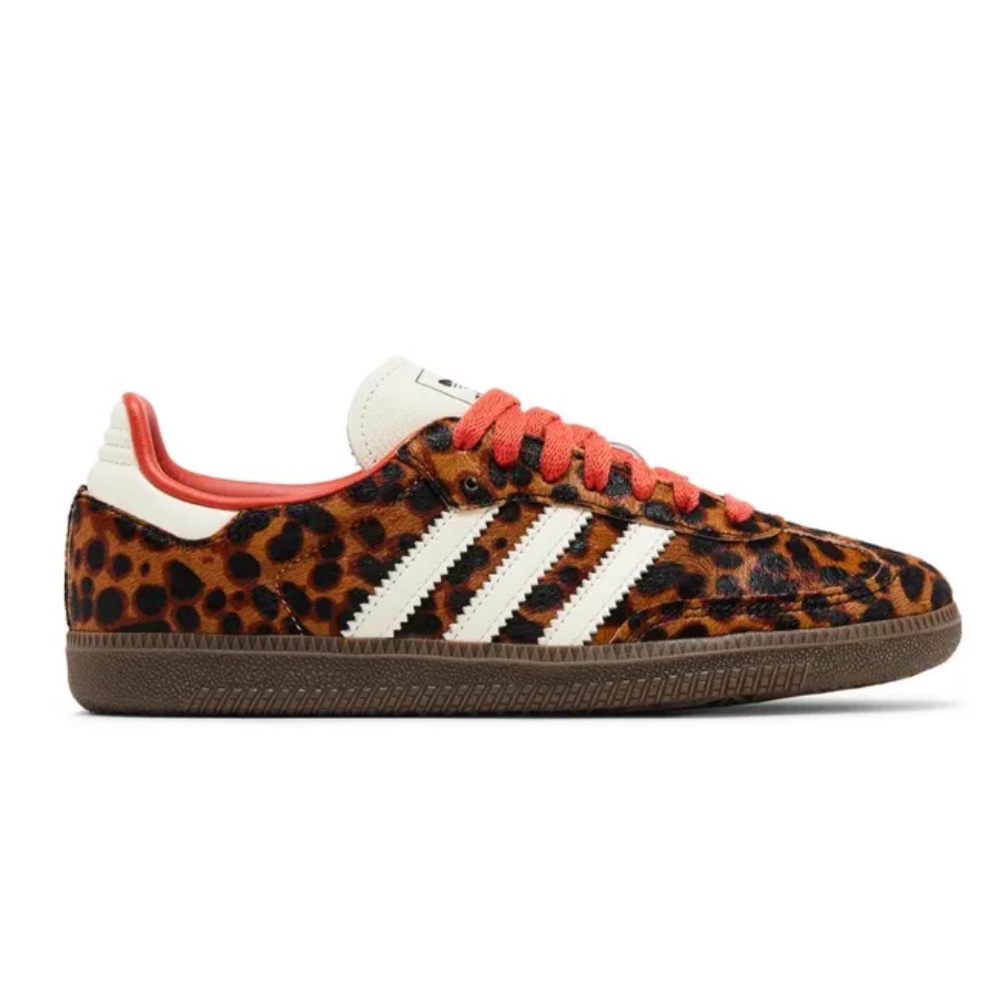 Like-New Adidas Samba OG Leopard/Cream/Orange